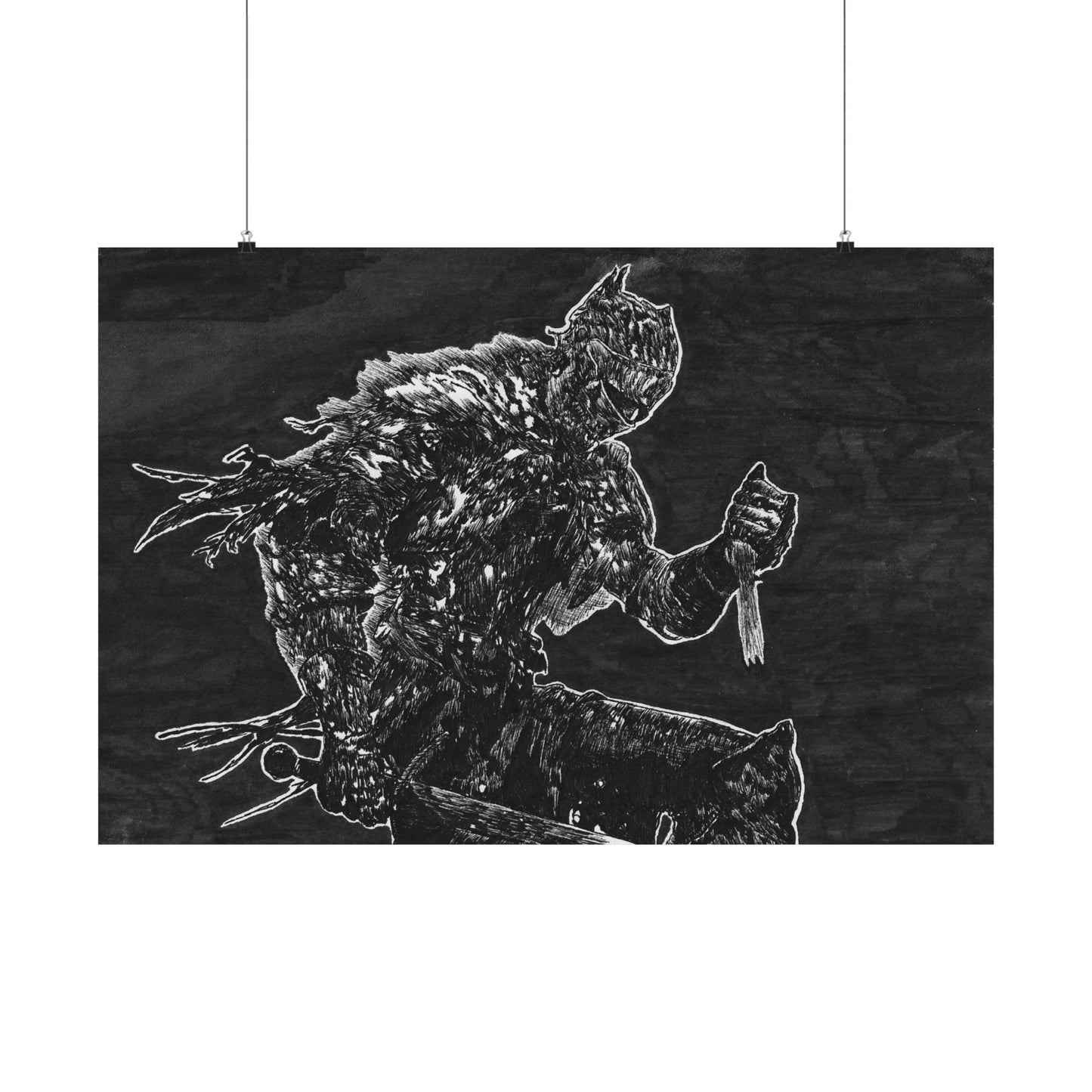 The Soul Of Cinder, Darksouls 36x24 Matte Poster