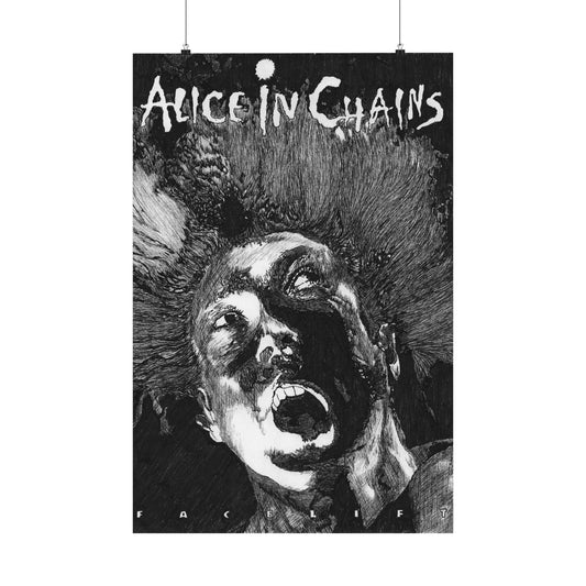 Alice In Chains, Facelift Handrawn Matte Poster
