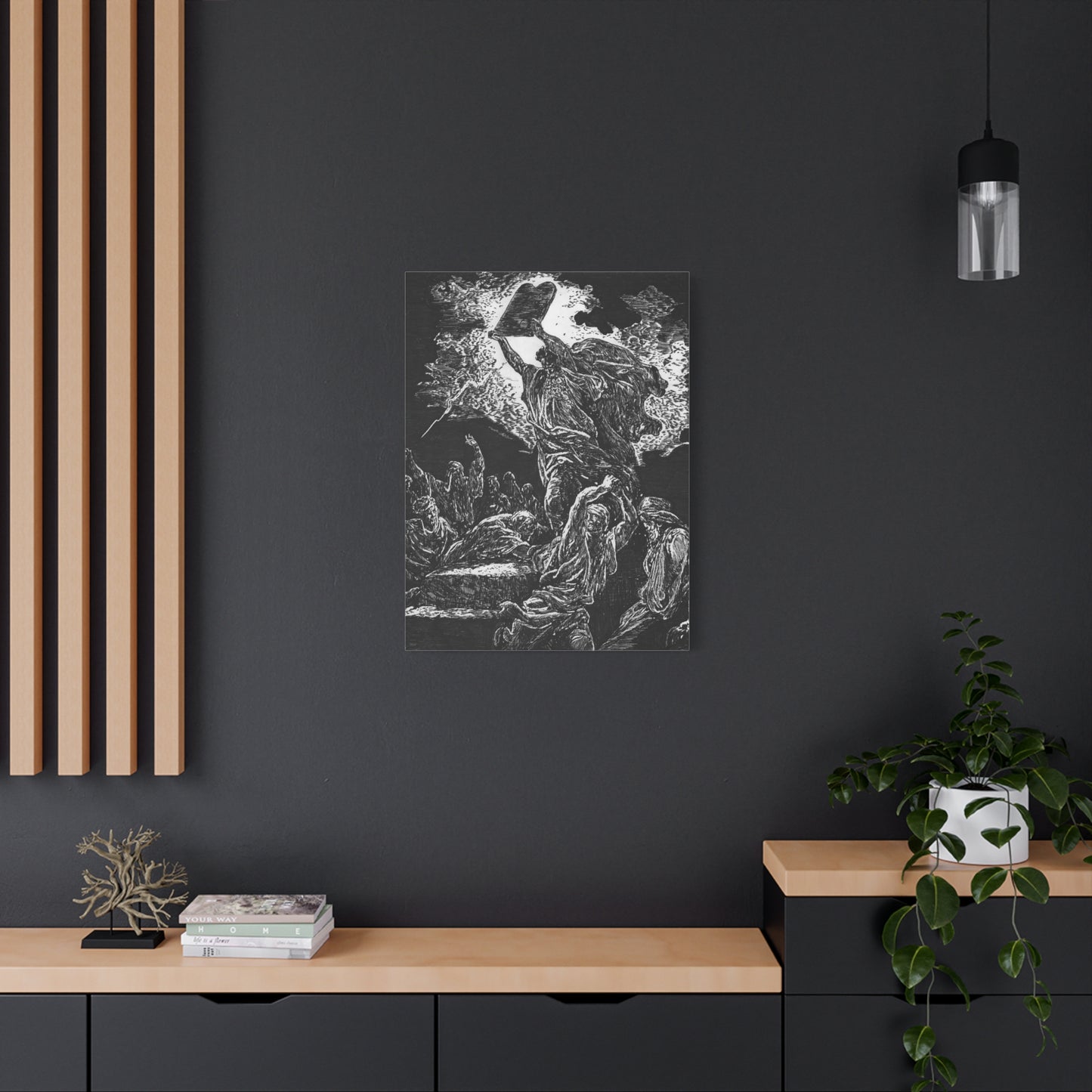 Moses Breaking the Tablets of Law, Matte Canvas
