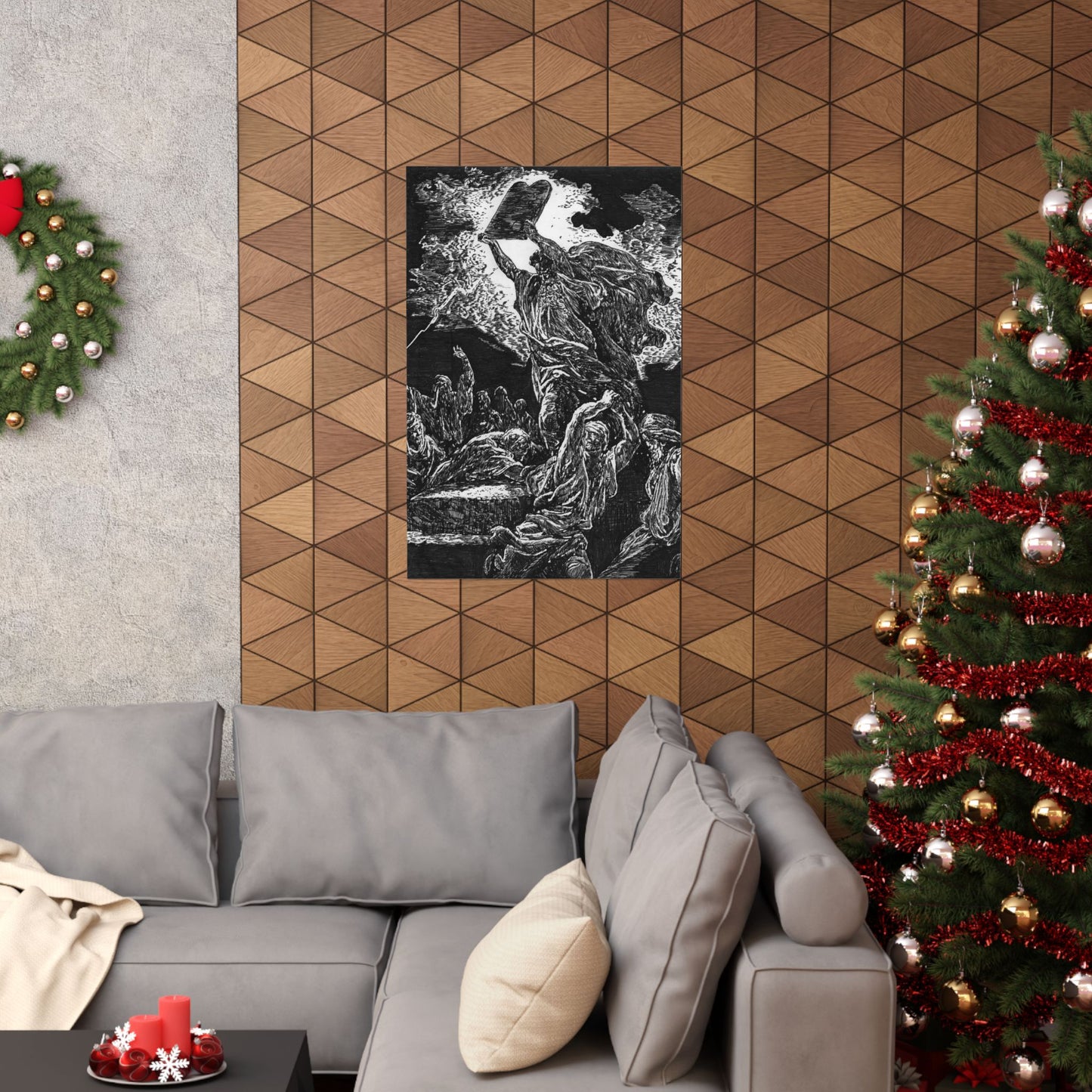 Moses Breaking the Tablets of Law, 24x36 Matte Poster