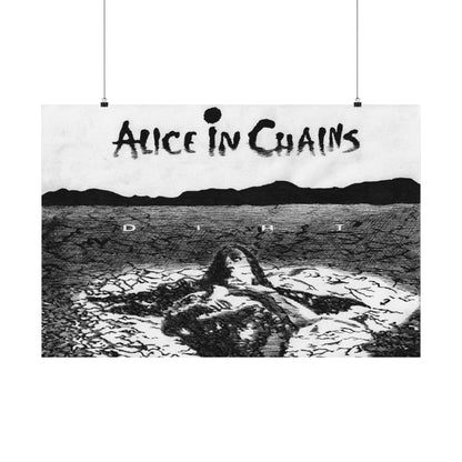 Alice in Chains, Dirt Handrawn Matte Poster