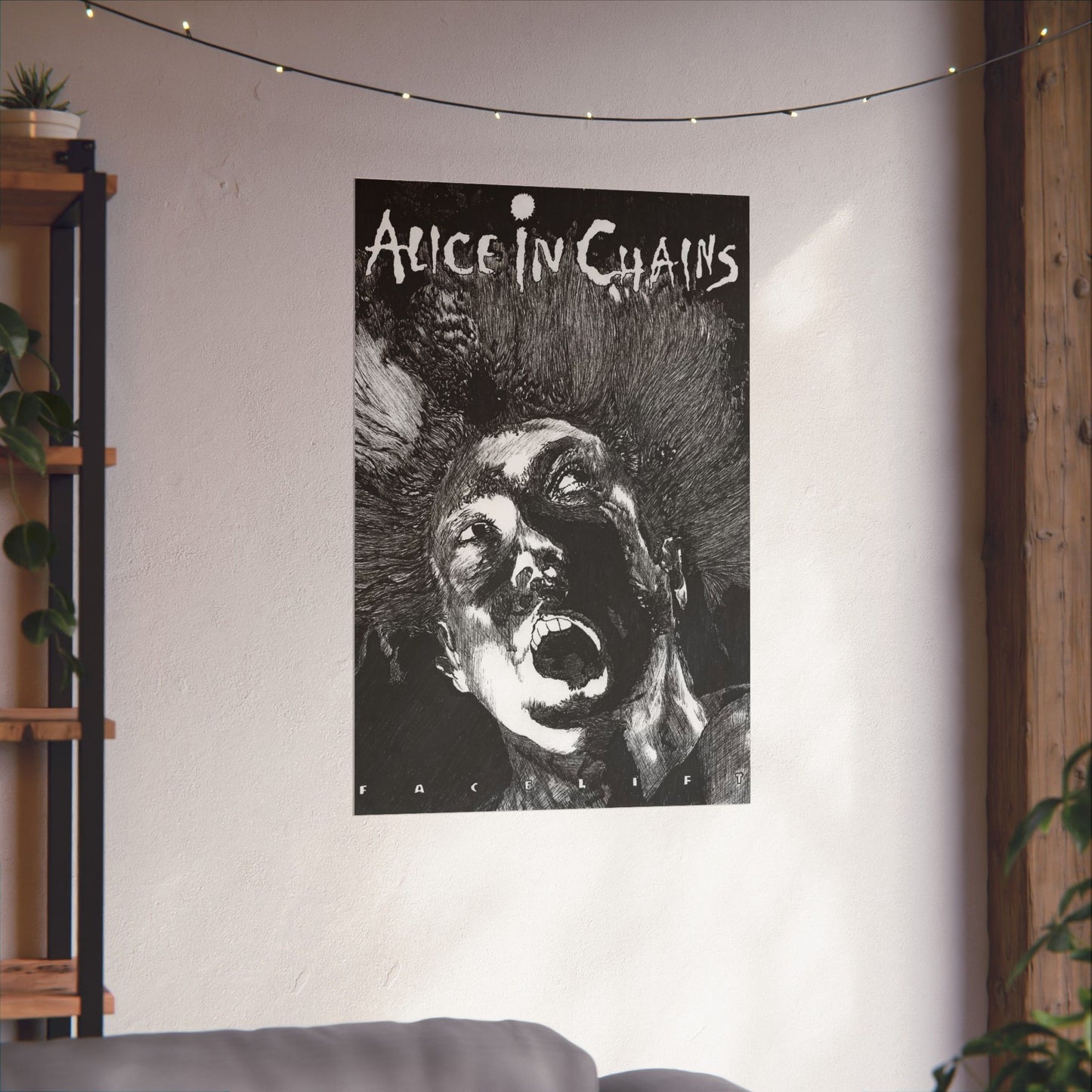 Alice In Chains, Facelift Handrawn Matte Poster