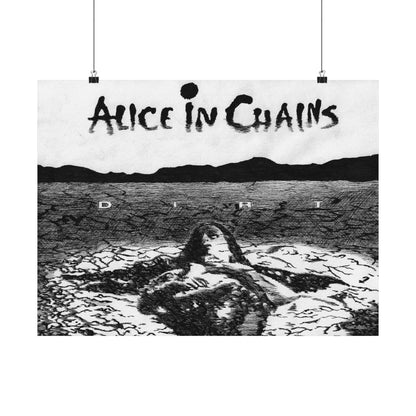 Alice in Chains, Dirt Handrawn Matte Poster